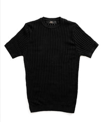 Cozy Ribbed Knit T-Shirt