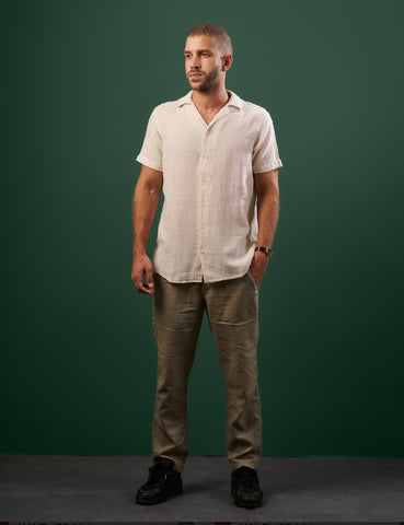 Elegant Textured Short-Sleeve Shirt