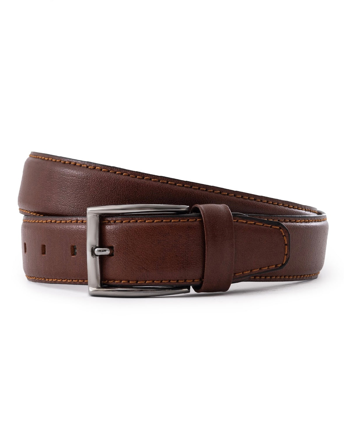 Chestnut Brown Leather Belt