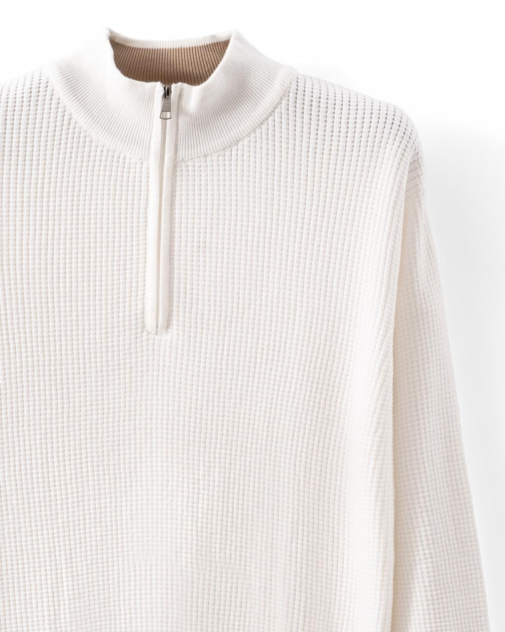 The Square Knit Half-Zip