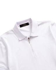 Zip-Up Lycra Polo T-Shirt