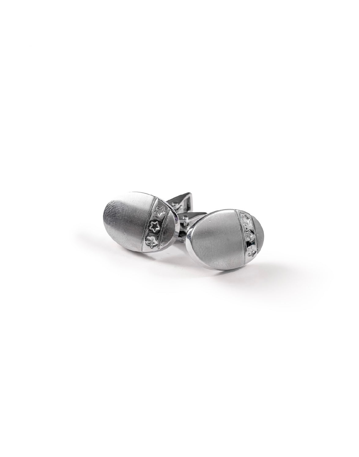 Celestial Silver Oval Cufflinks