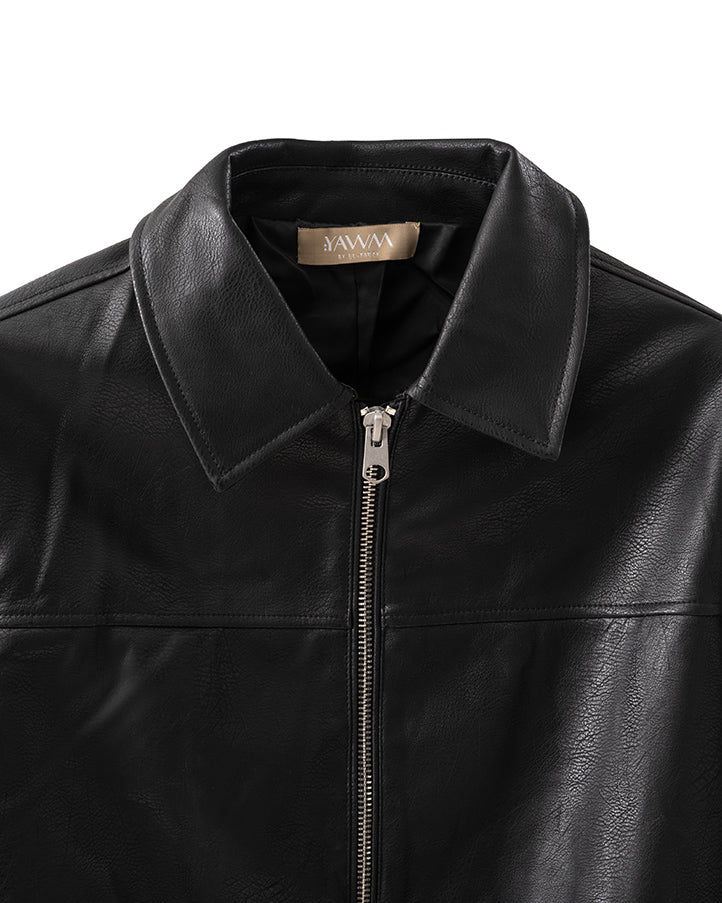 Classic Zip Leather Jacket