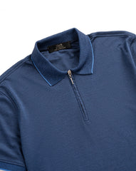 Zip-Up Lycra Polo T-Shirt