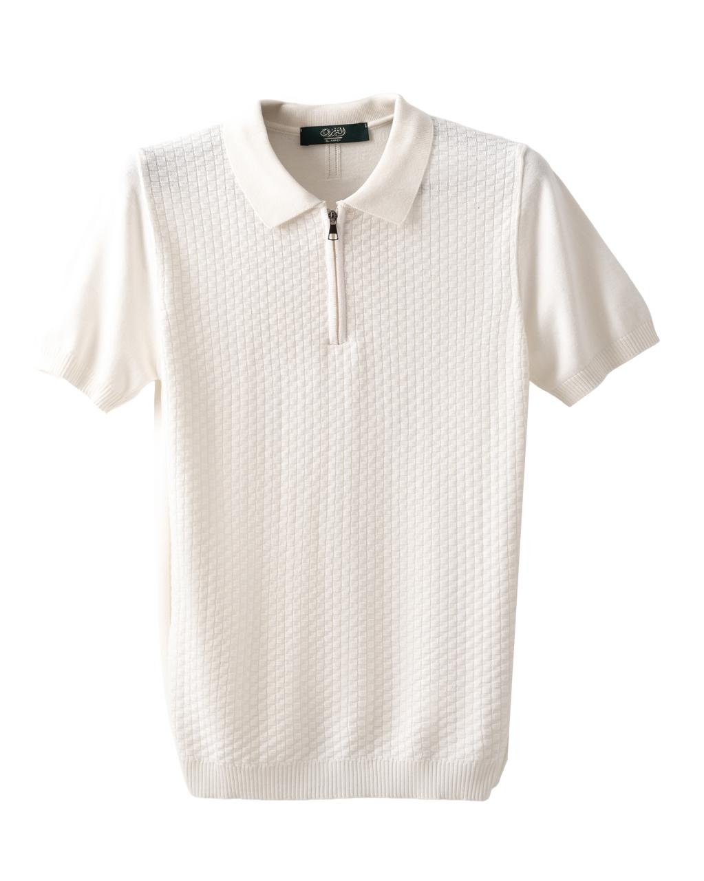 Square Weave Zip Knit