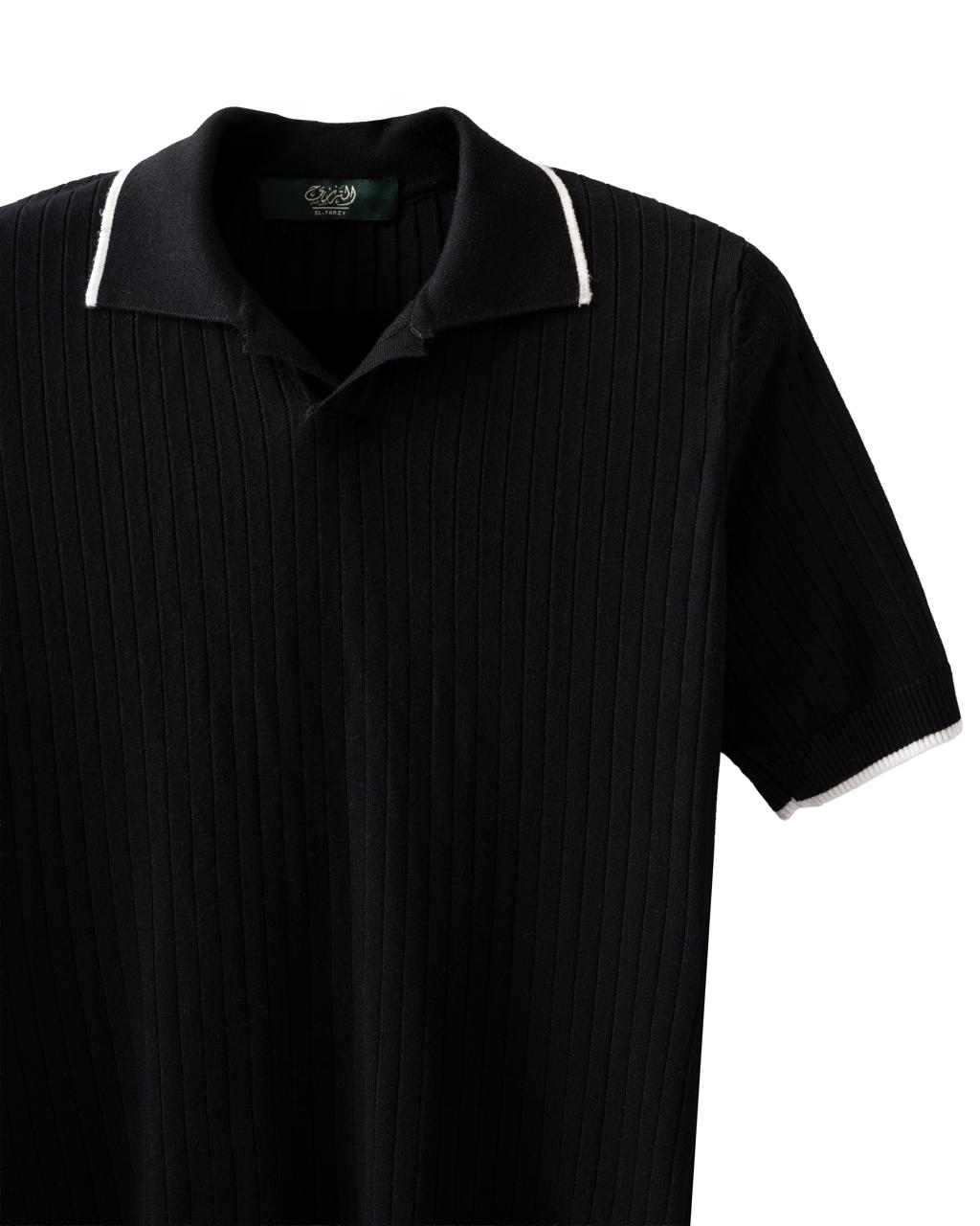 Minimalist V-Collar Polo