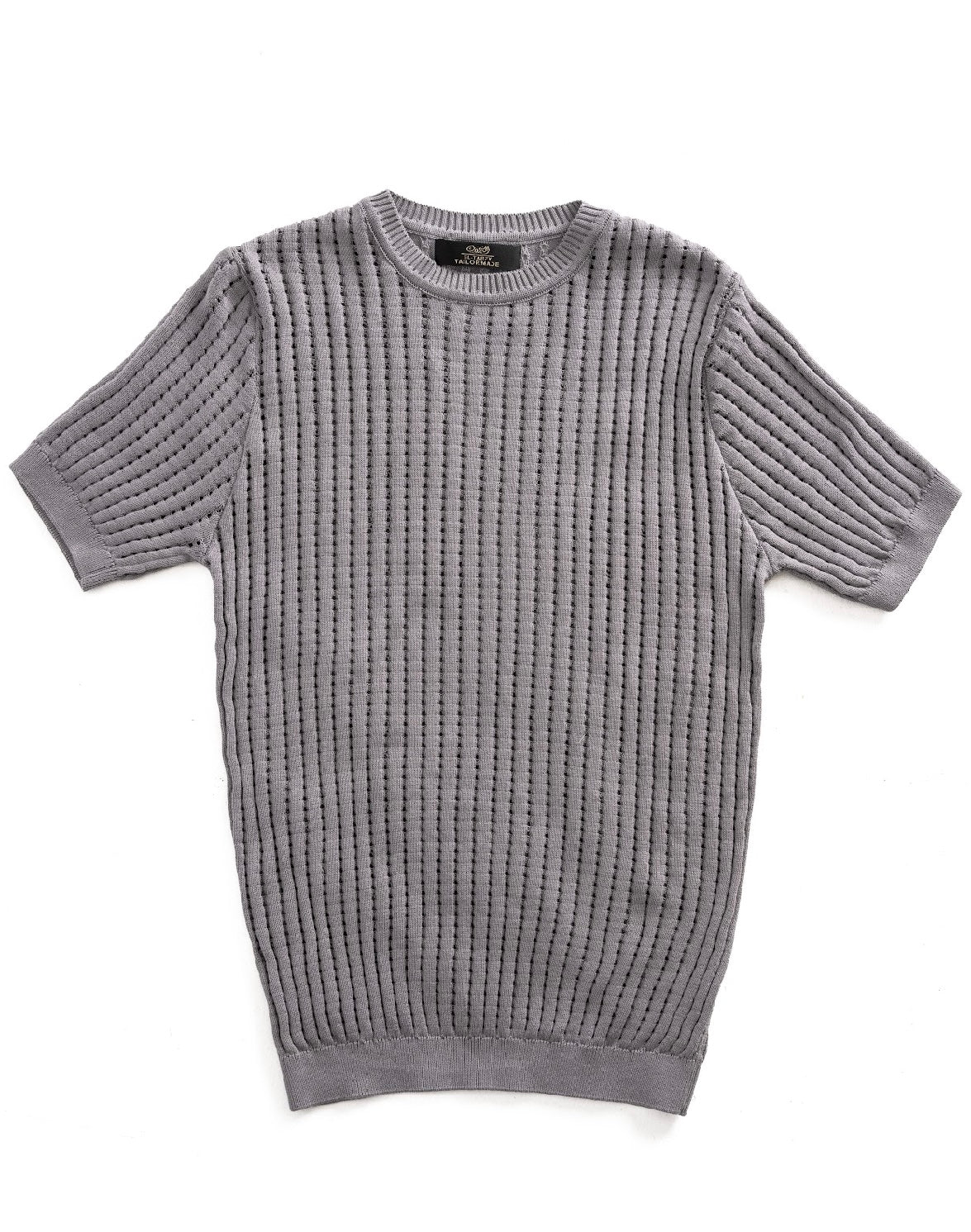 Cozy Ribbed Knit T-Shirt