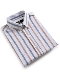 Multicolor Striped Linen Shirt