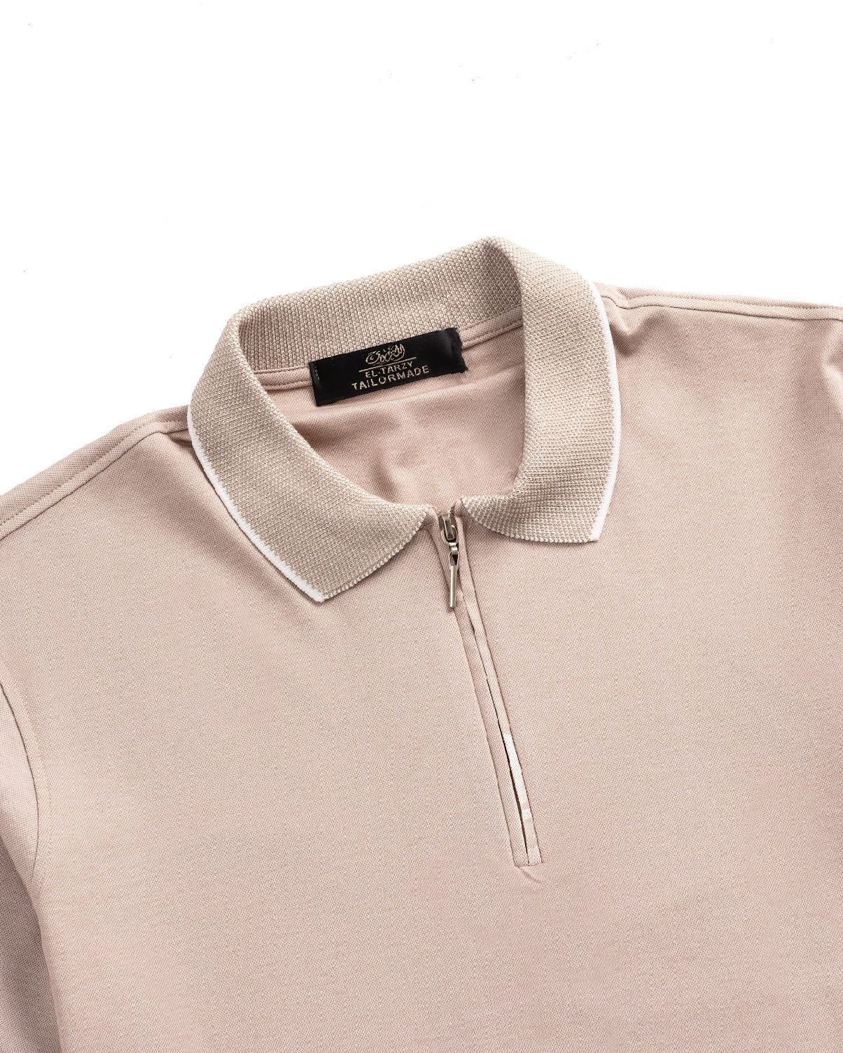 Zip-Up Lycra Polo T-Shirt