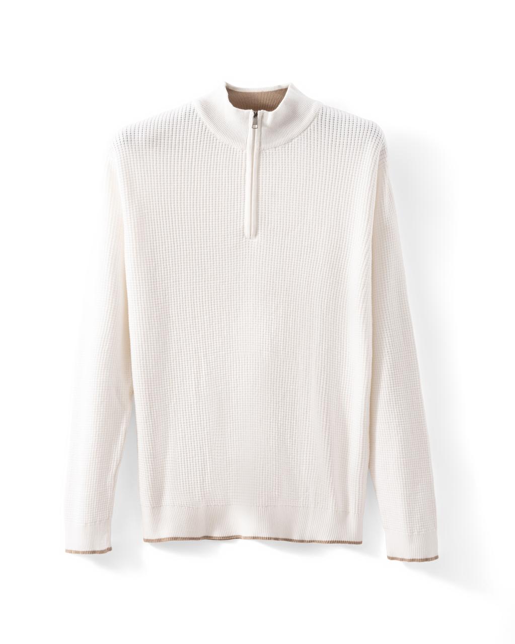 The Square Knit Half-Zip