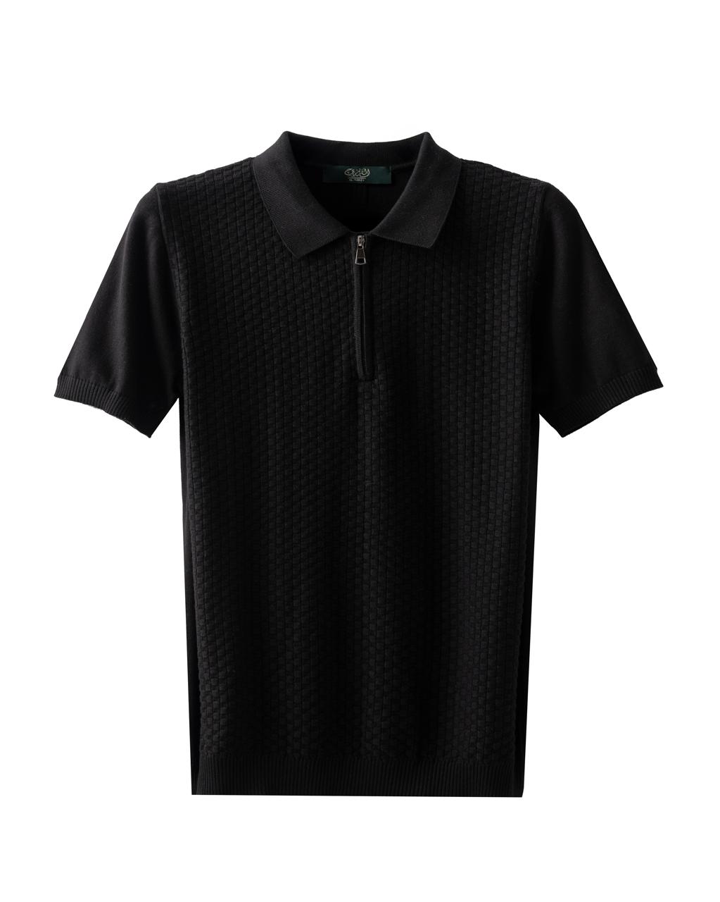 Square Weave Zip Knit