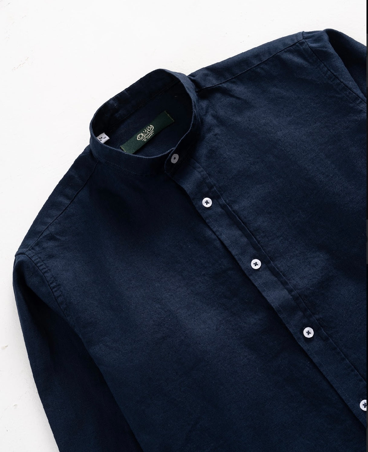 Grandad Collar Linen shirt