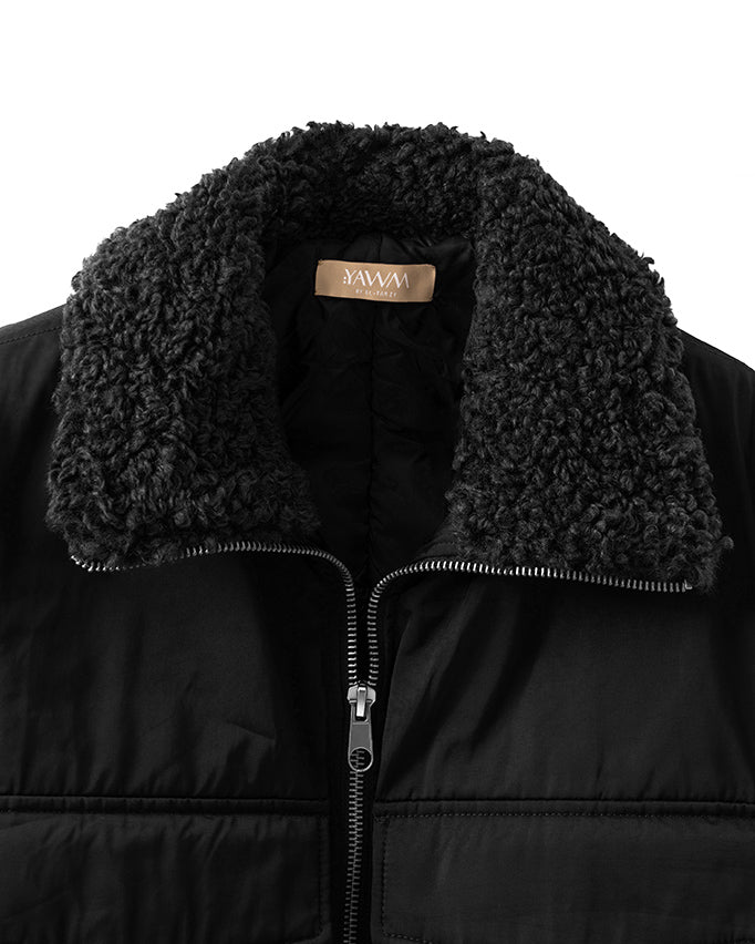 Plush Collar Jacket