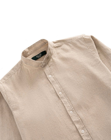 Grandad Collar Linen shirt