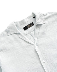 Elegant Textured Short-Sleeve Shirt