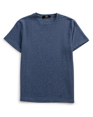 Microstripe Round Neck Tee