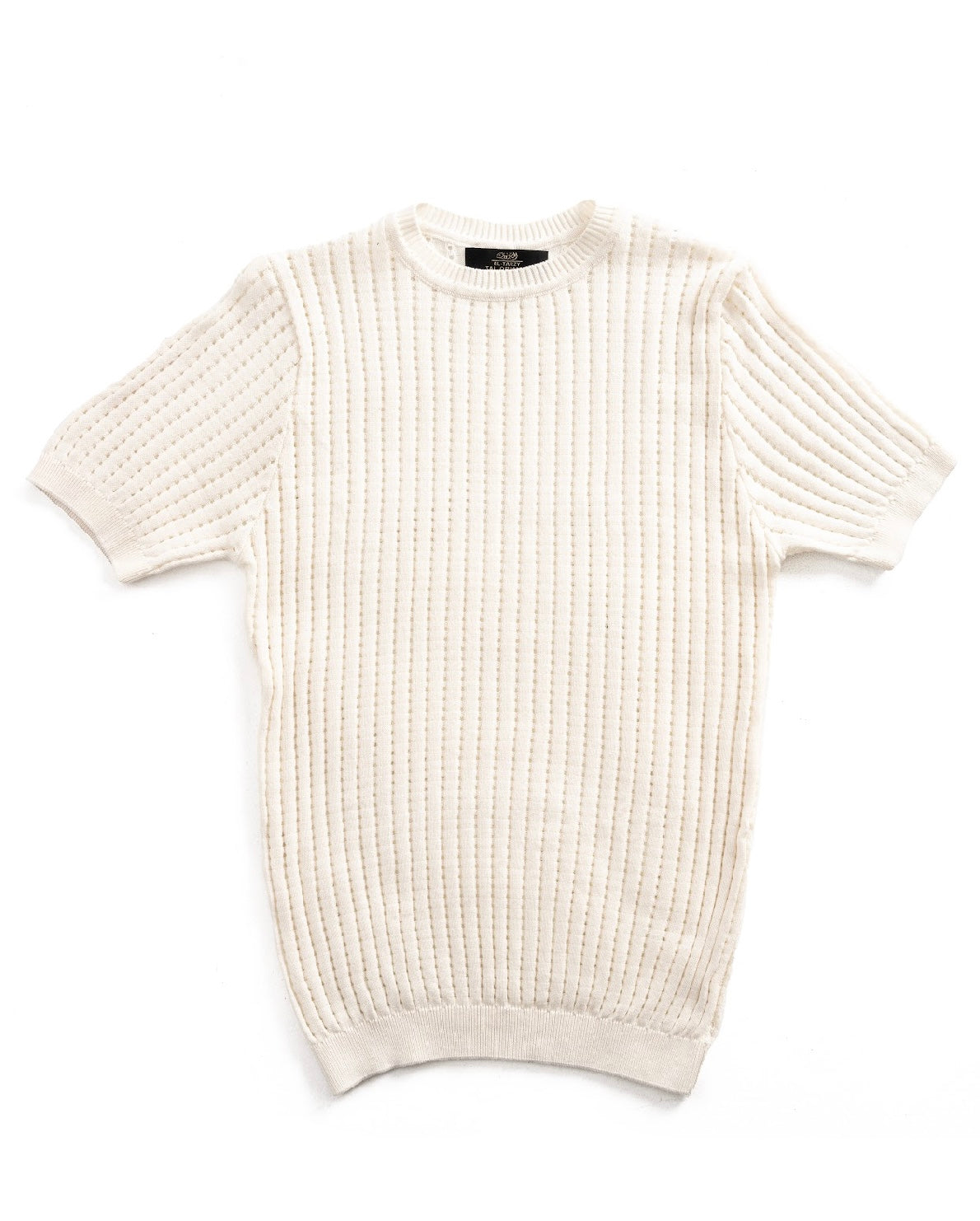 Cozy Ribbed Knit T-Shirt