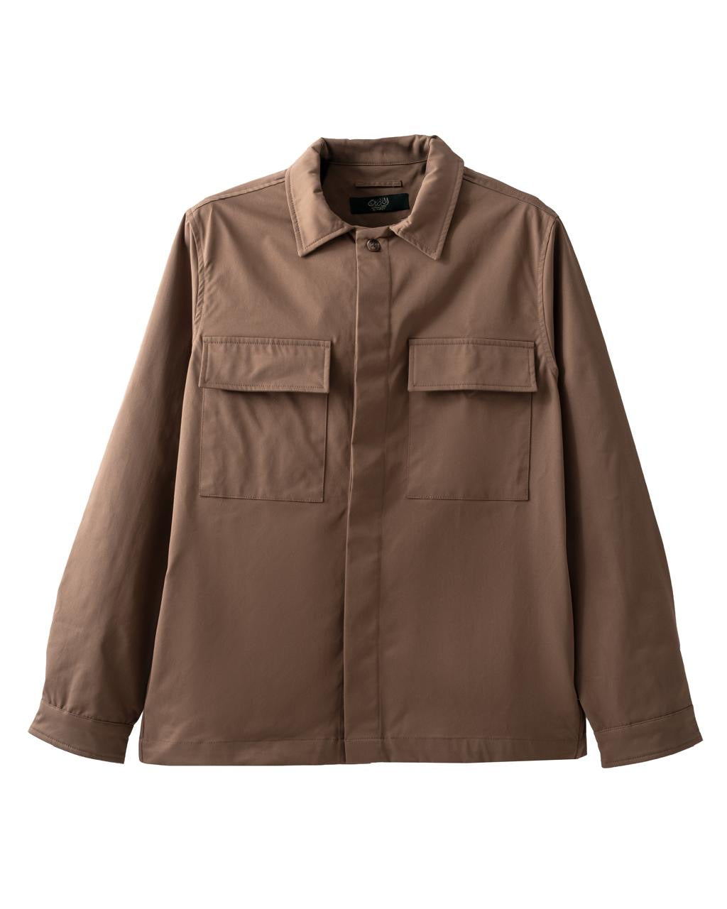 Structured Twill Overshirt Jacket