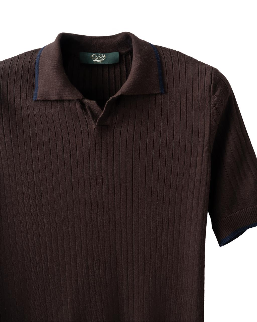 Minimalist V-Collar Polo