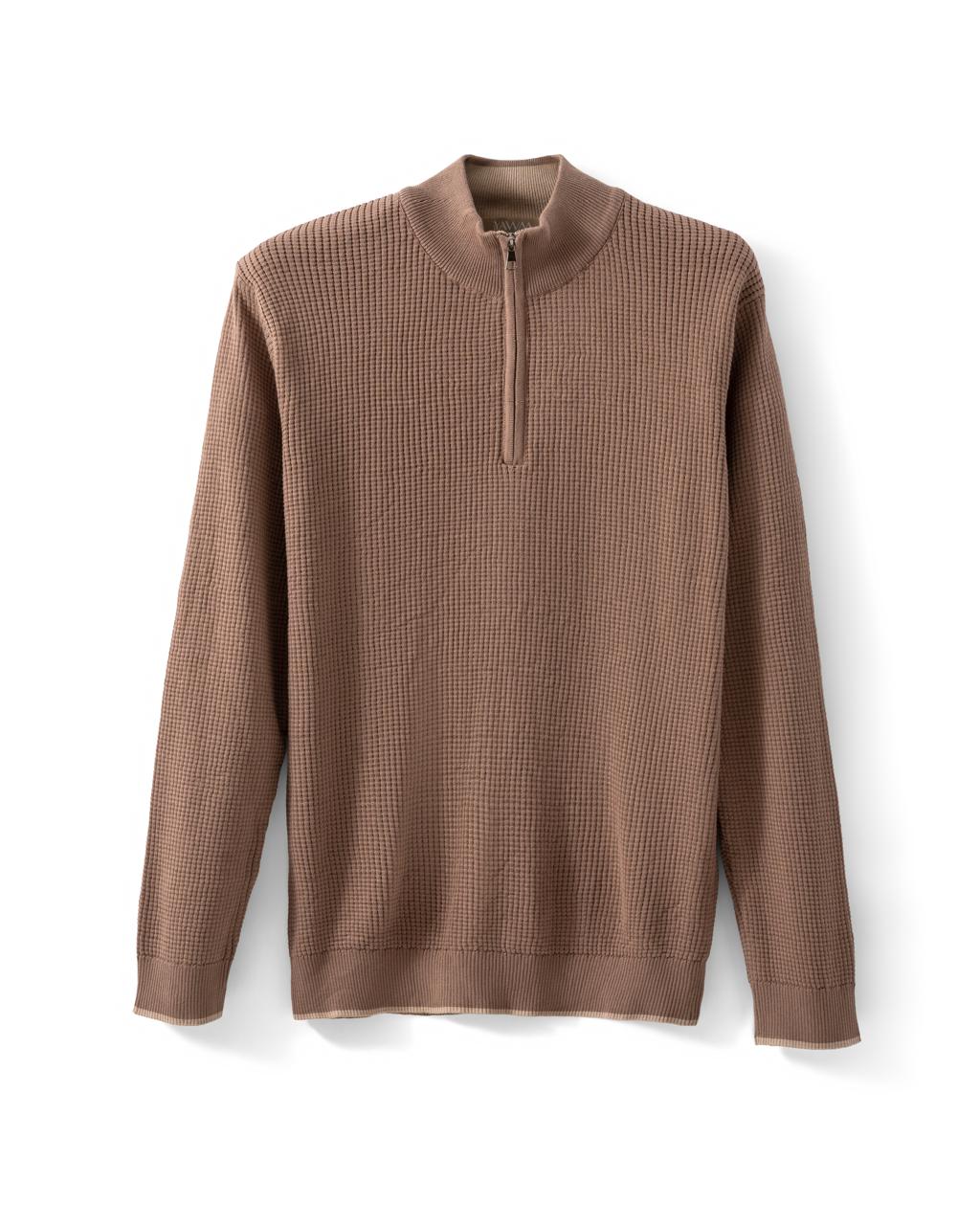 The Square Knit Half-Zip