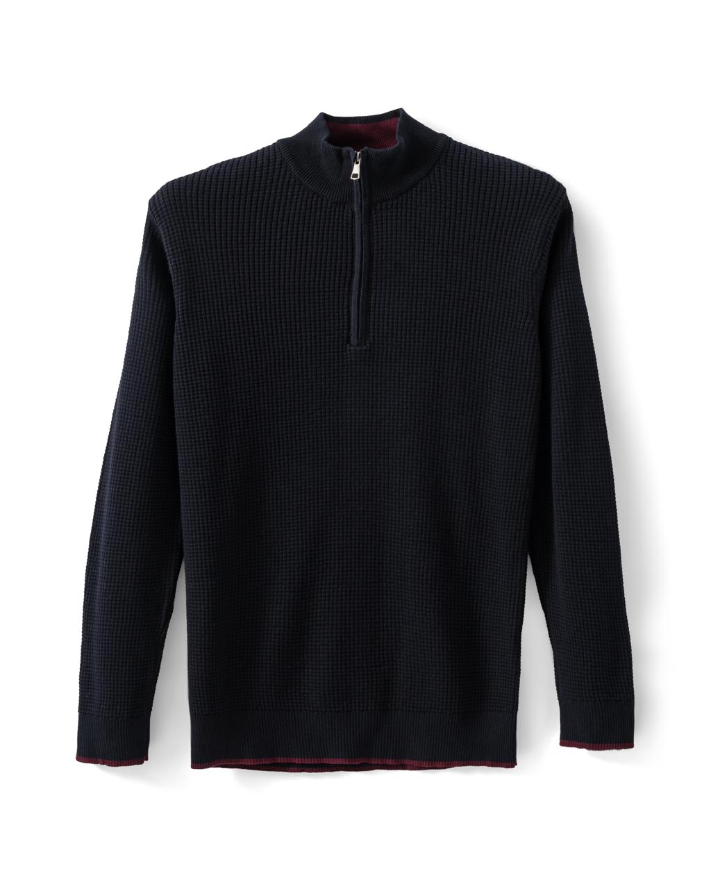 The Square Knit Half-Zip