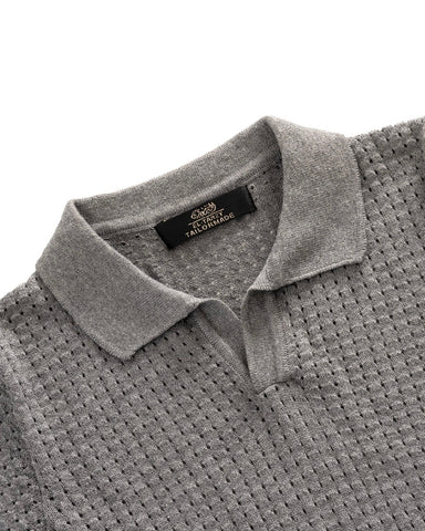 Classic Textured Knit Polo