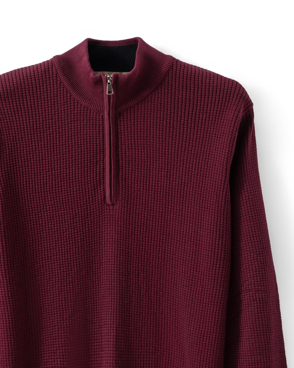The Square Knit Half-Zip