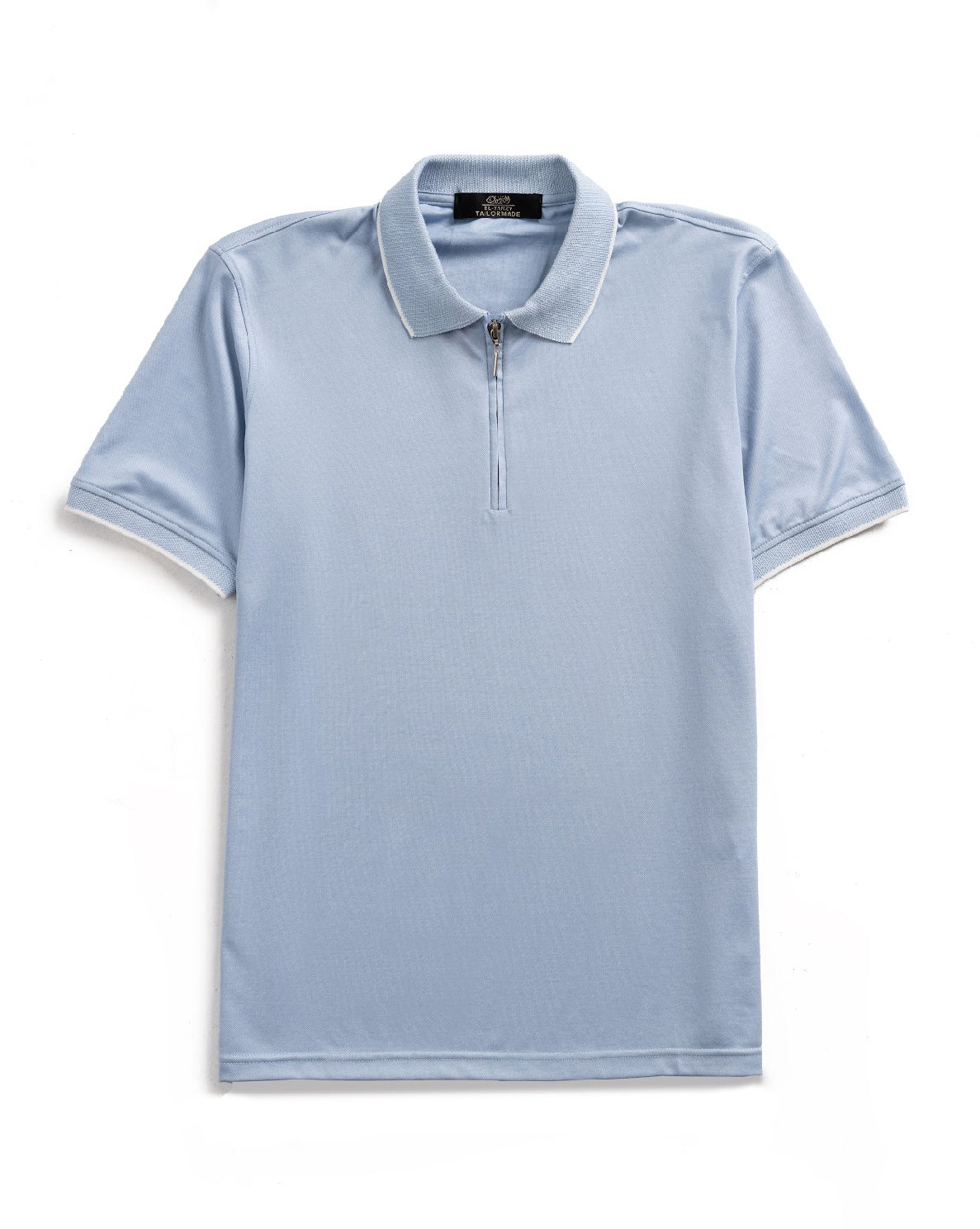 Zip-Up Lycra Polo T-Shirt