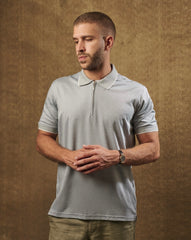 Zip-Up Lycra Polo T-Shirt