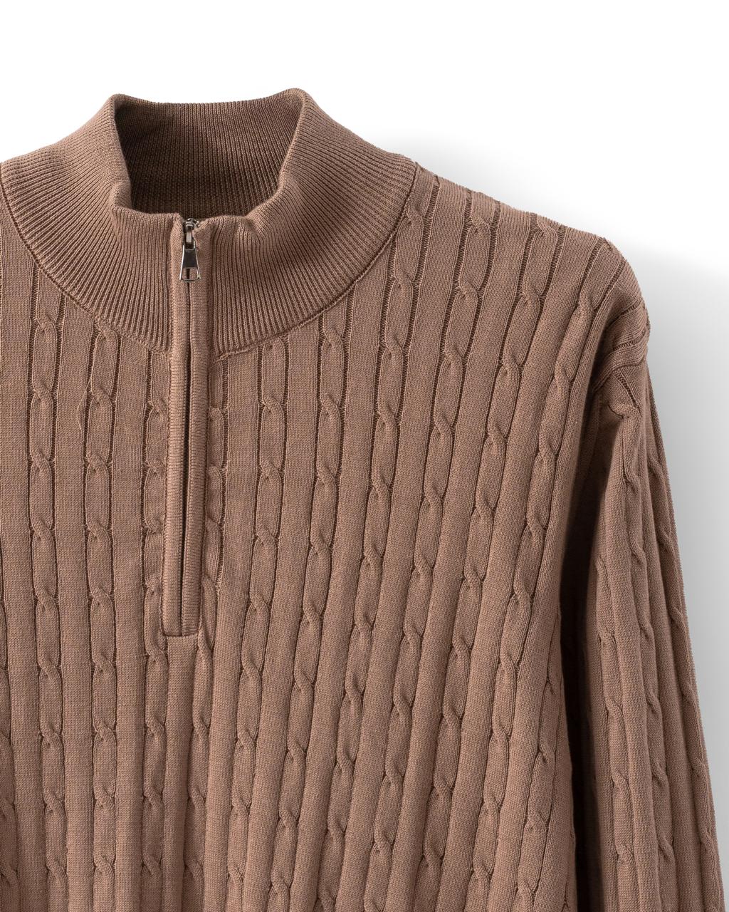The Tricot Half-Zip Sweater