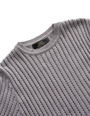 Cozy Ribbed Knit T-Shirt