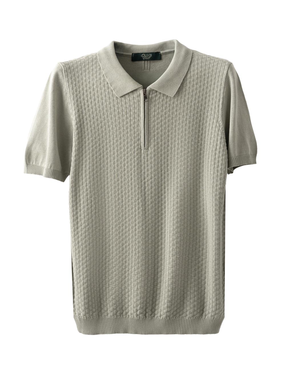 Square Weave Zip Knit