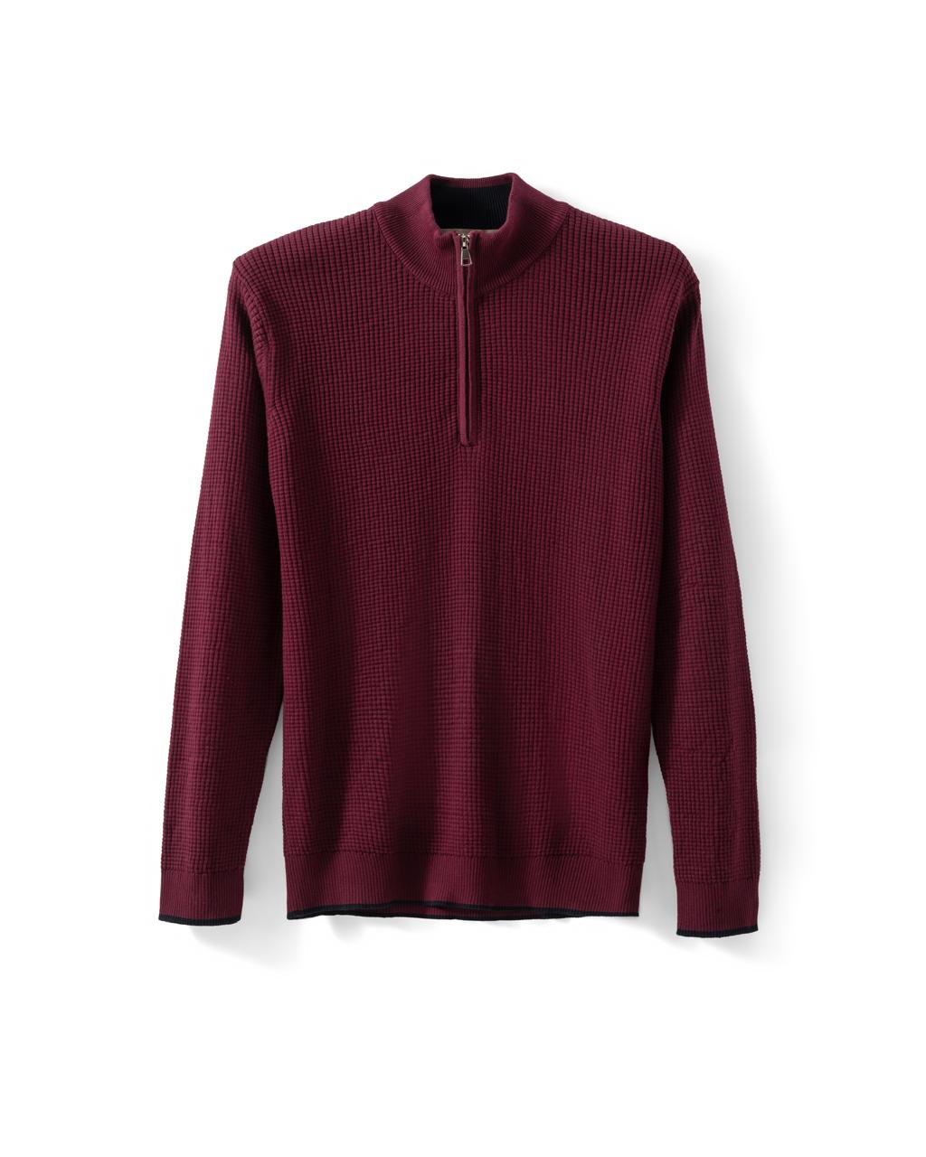 The Square Knit Half-Zip