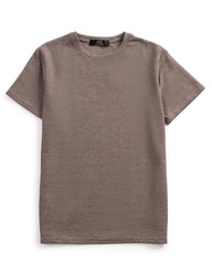 Microstripe Round Neck Tee