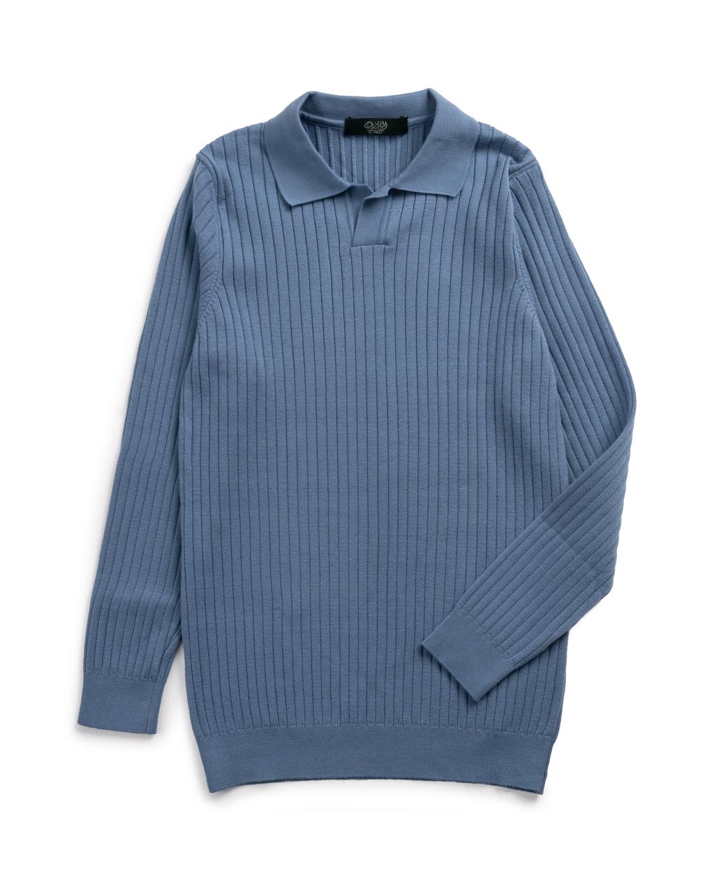 Premium Ribbed Long-Sleeve Polo