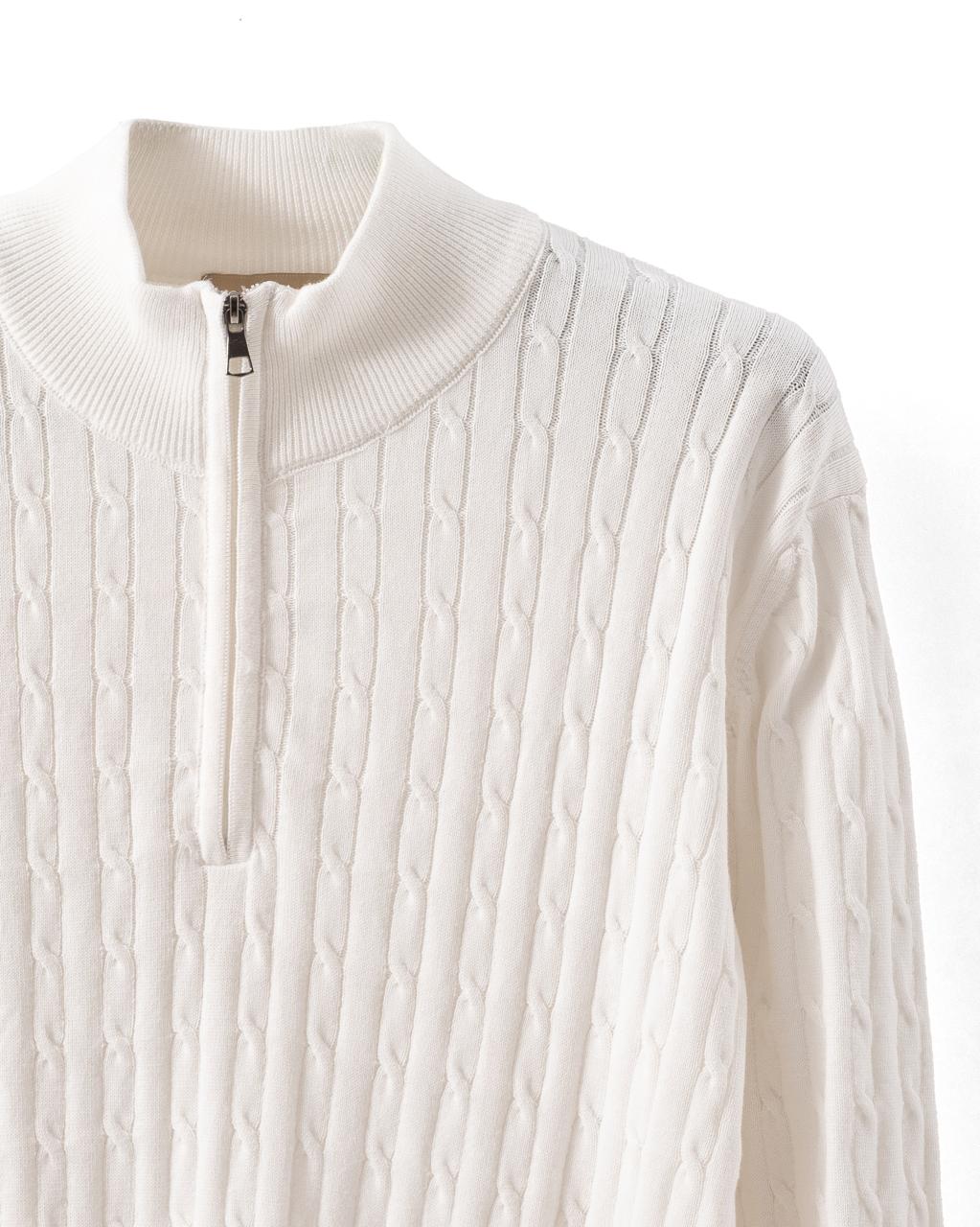 The Tricot Half-Zip Sweater