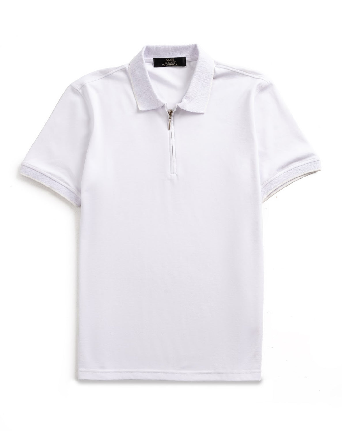 Zip-Up Lycra Polo T-Shirt