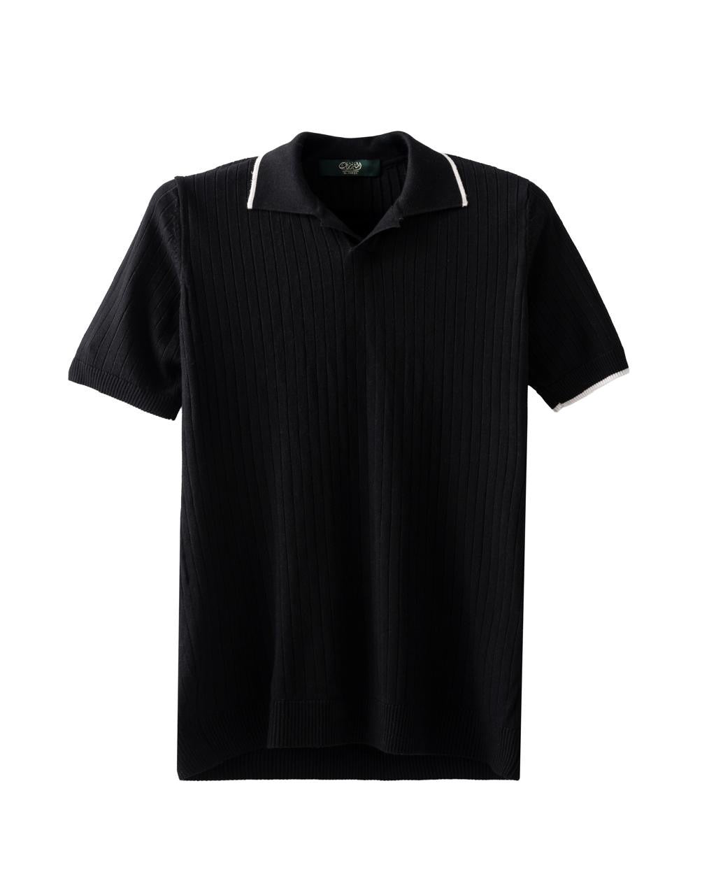 Minimalist V-Collar Polo