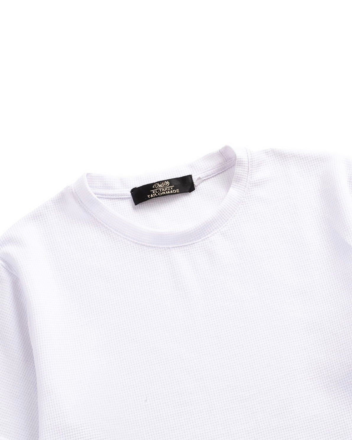 Microstripe Round Neck Tee