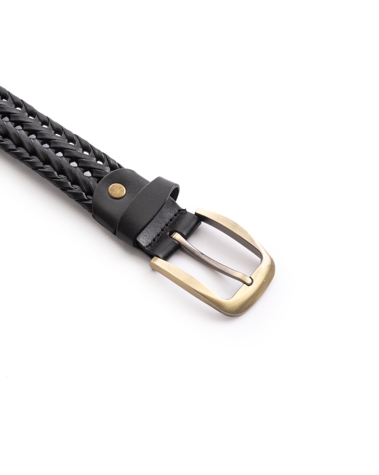 Woven Elegance Leather Belt