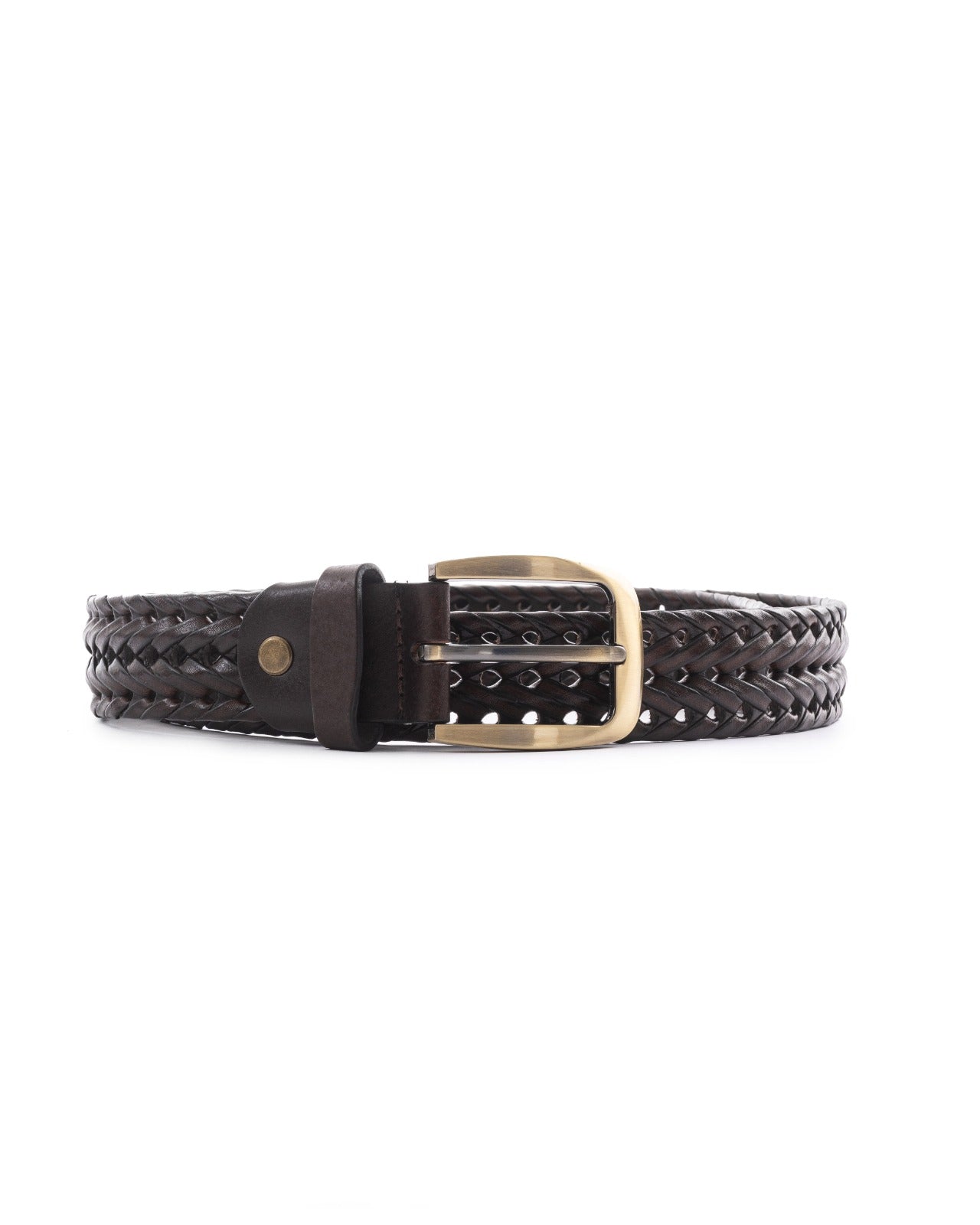 Woven Elegance Leather Belt