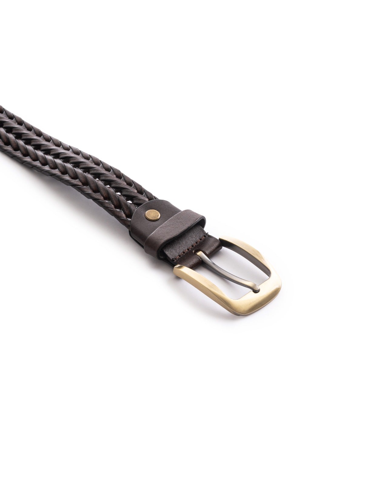 Woven Elegance Leather Belt