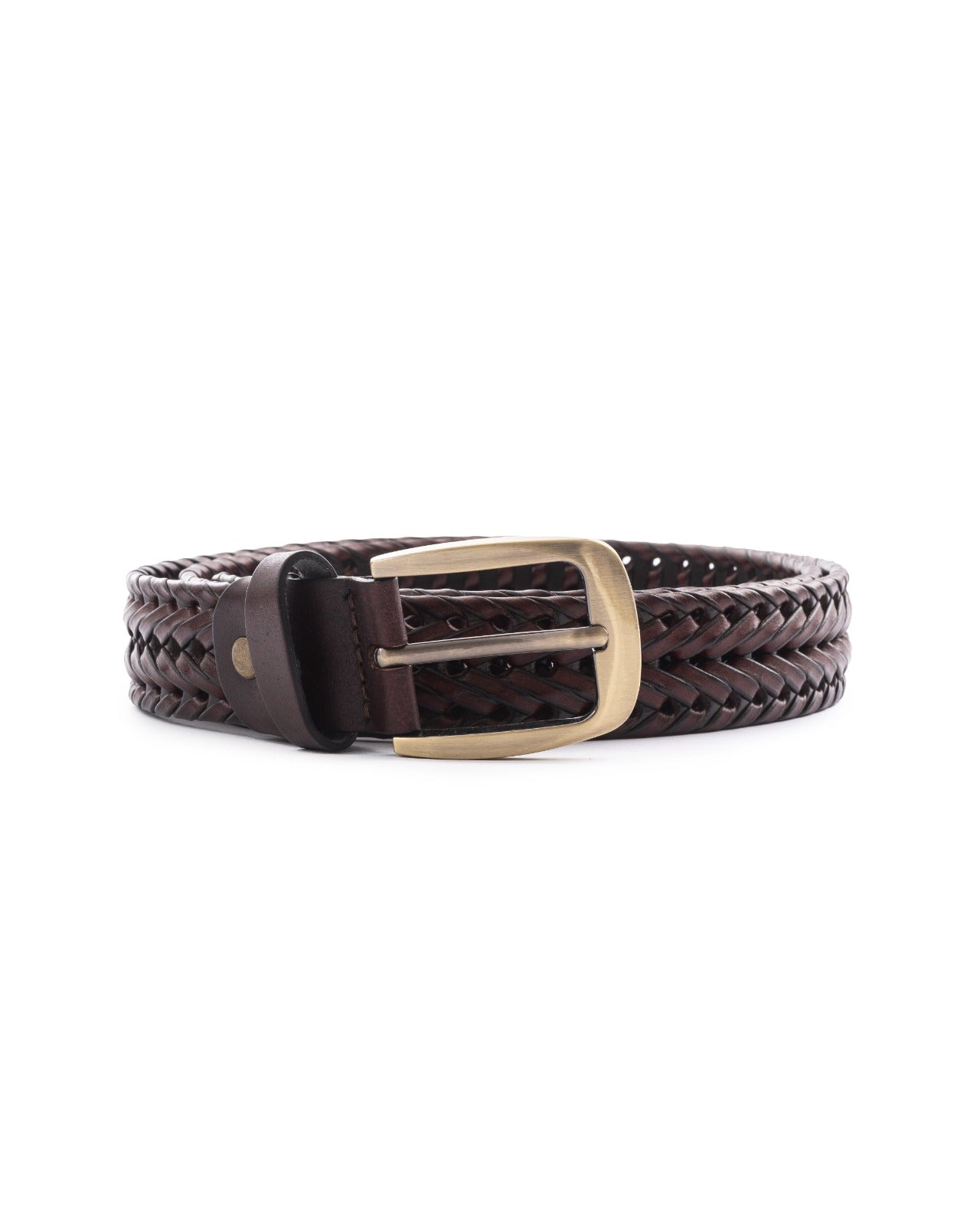 Woven Elegance Leather Belt