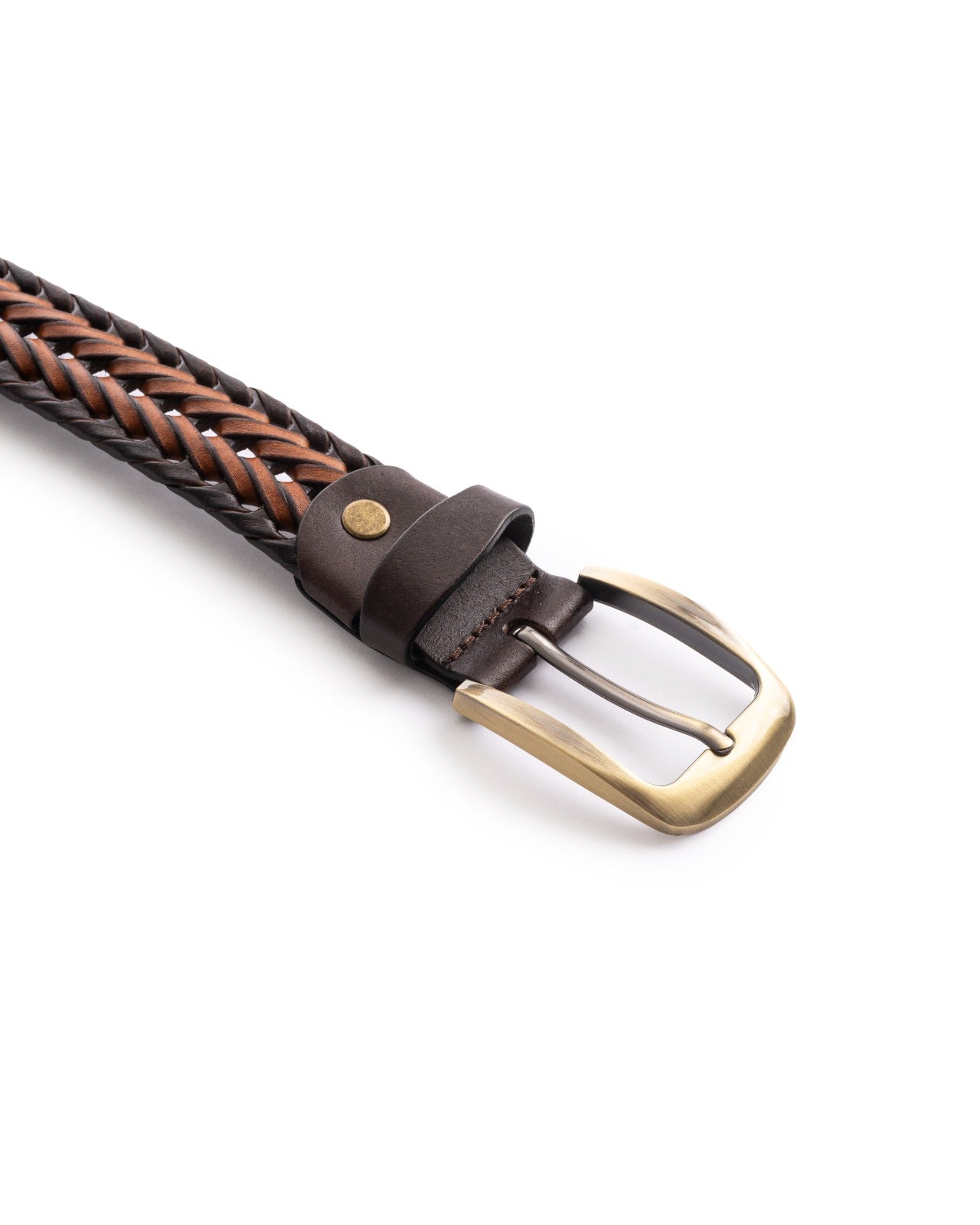 Woven Elegance Leather Belt