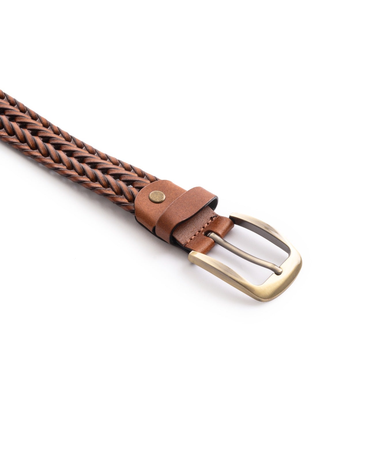 Woven Elegance Leather Belt