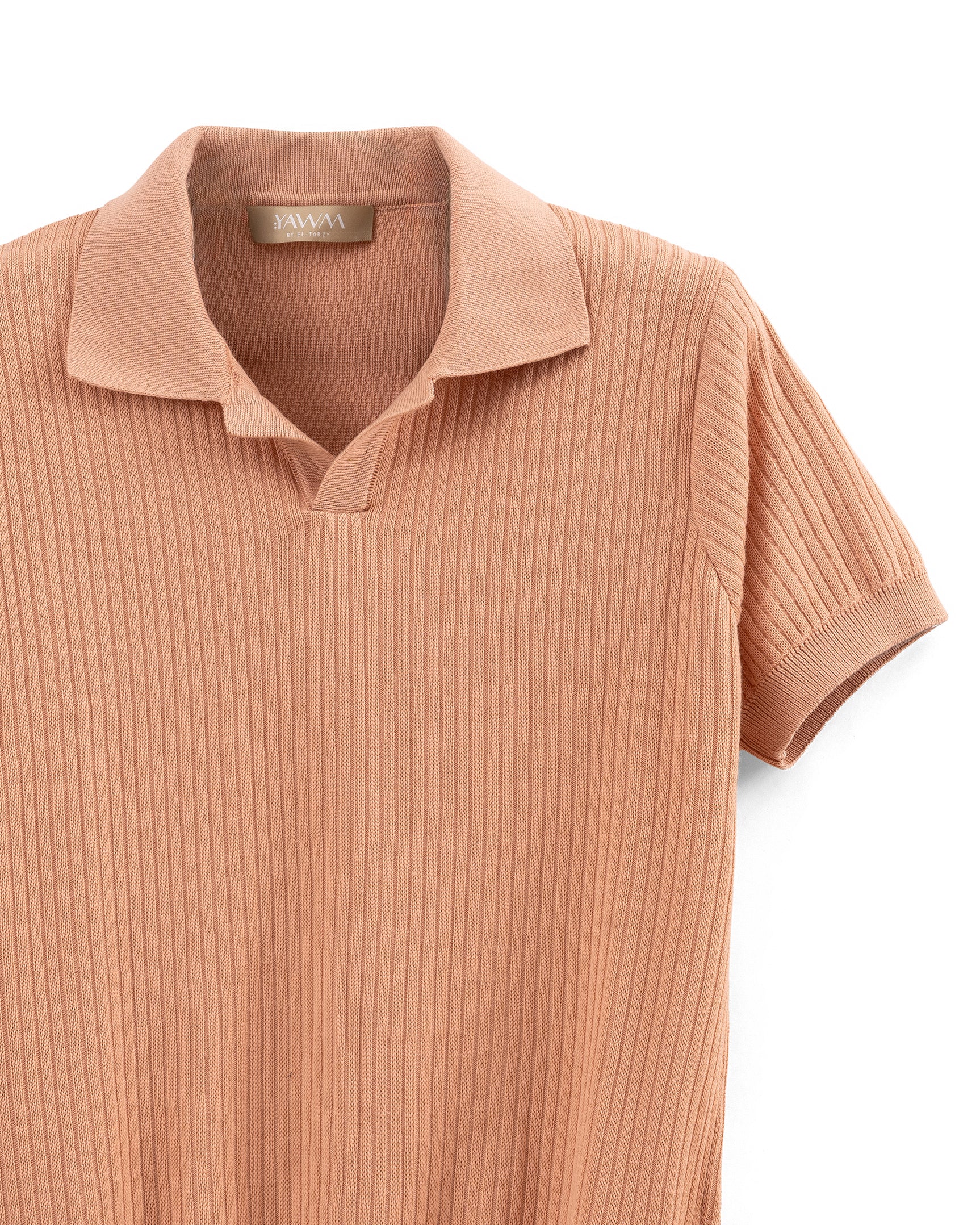 The Textured Open-Collar Polo