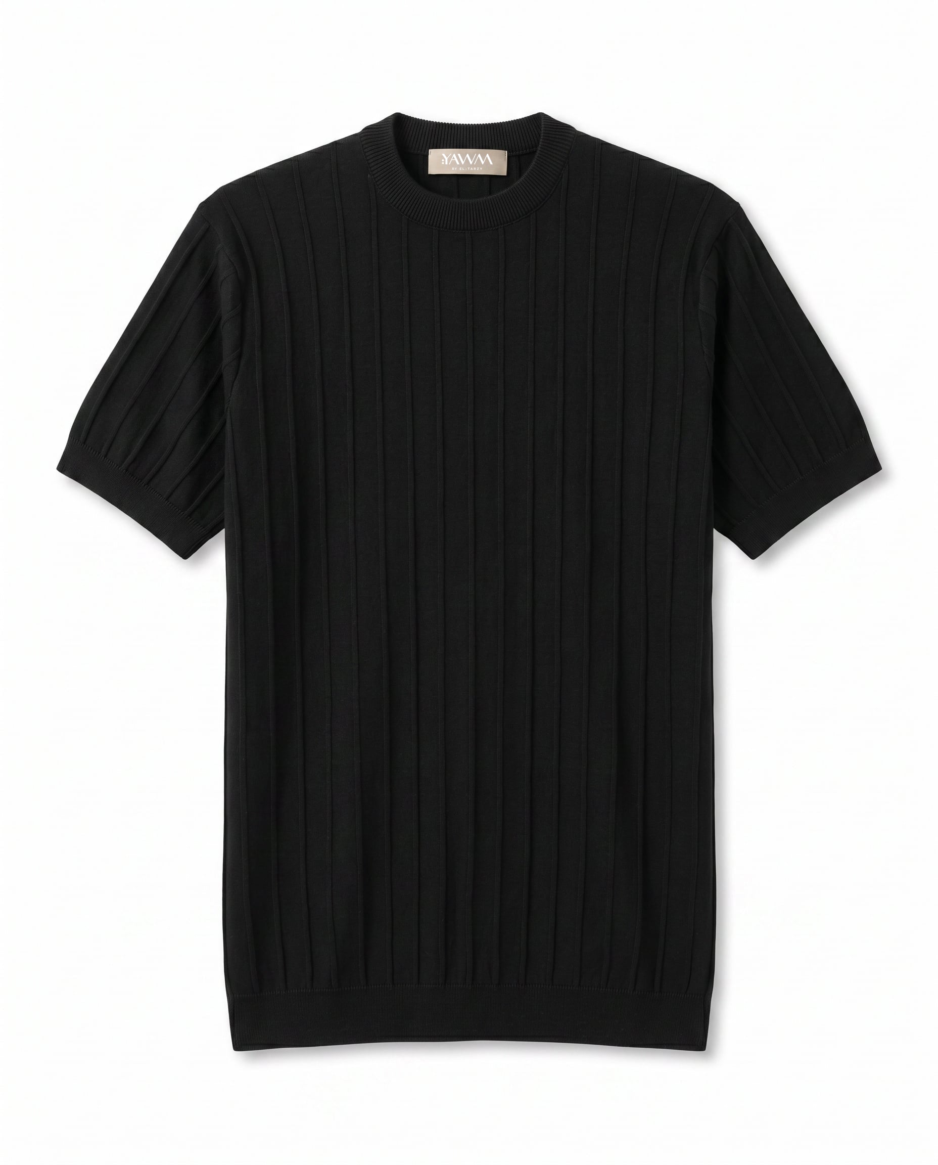The Ribbed Round Tee