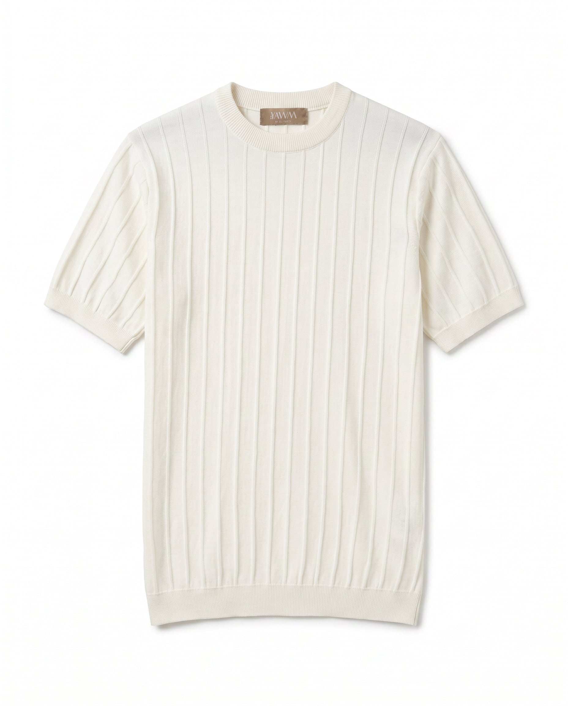The Ribbed Round Tee
