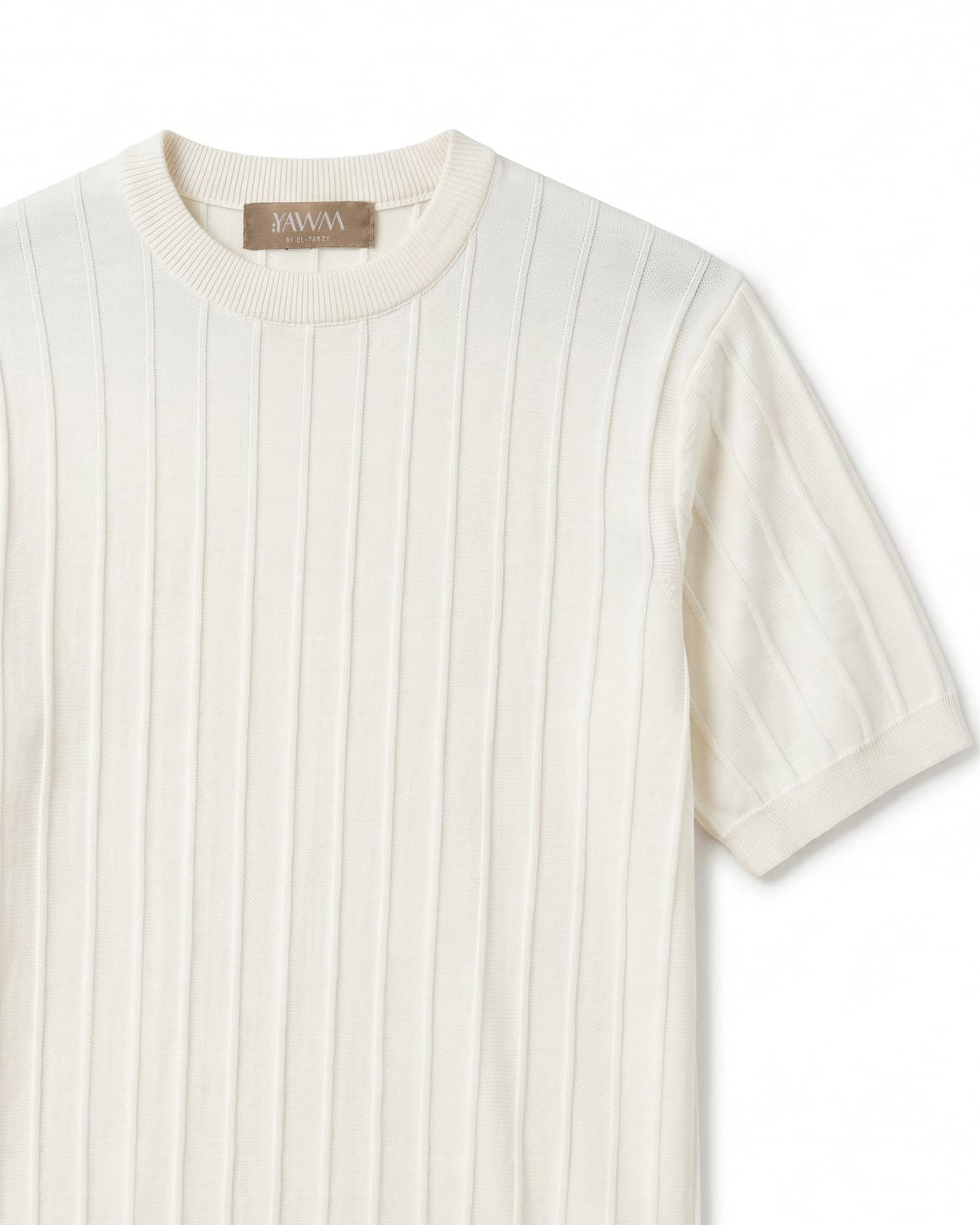 The Ribbed Round Tee