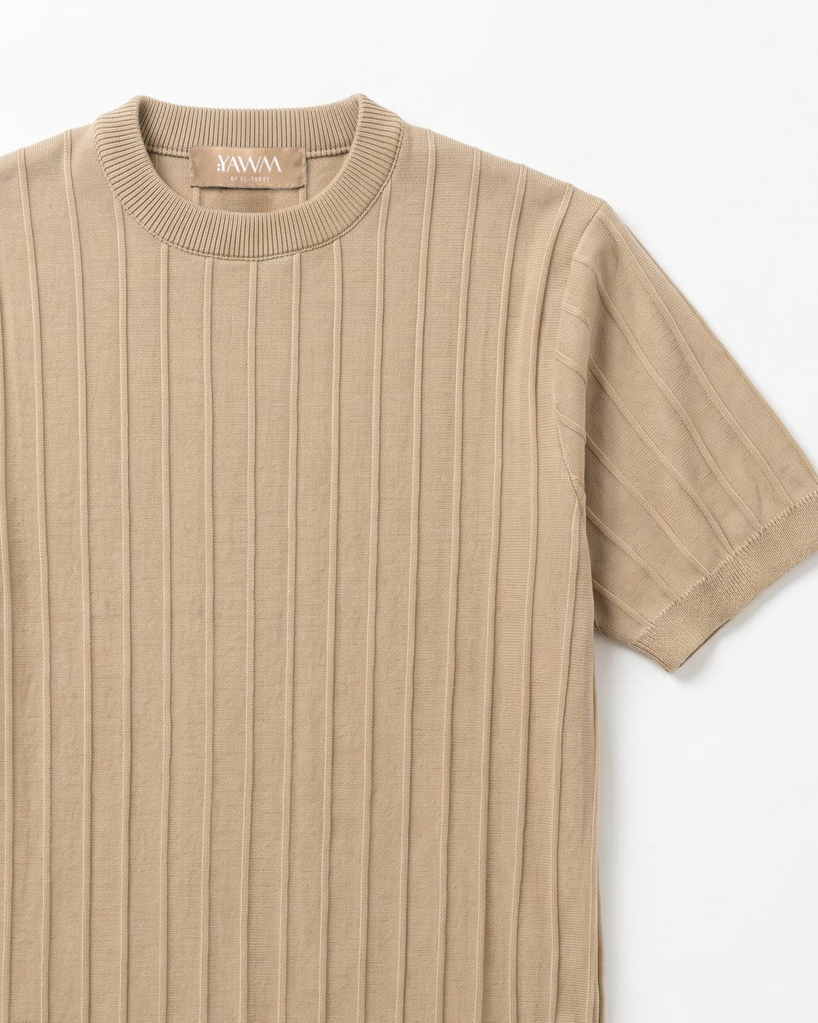The Ribbed Round Tee